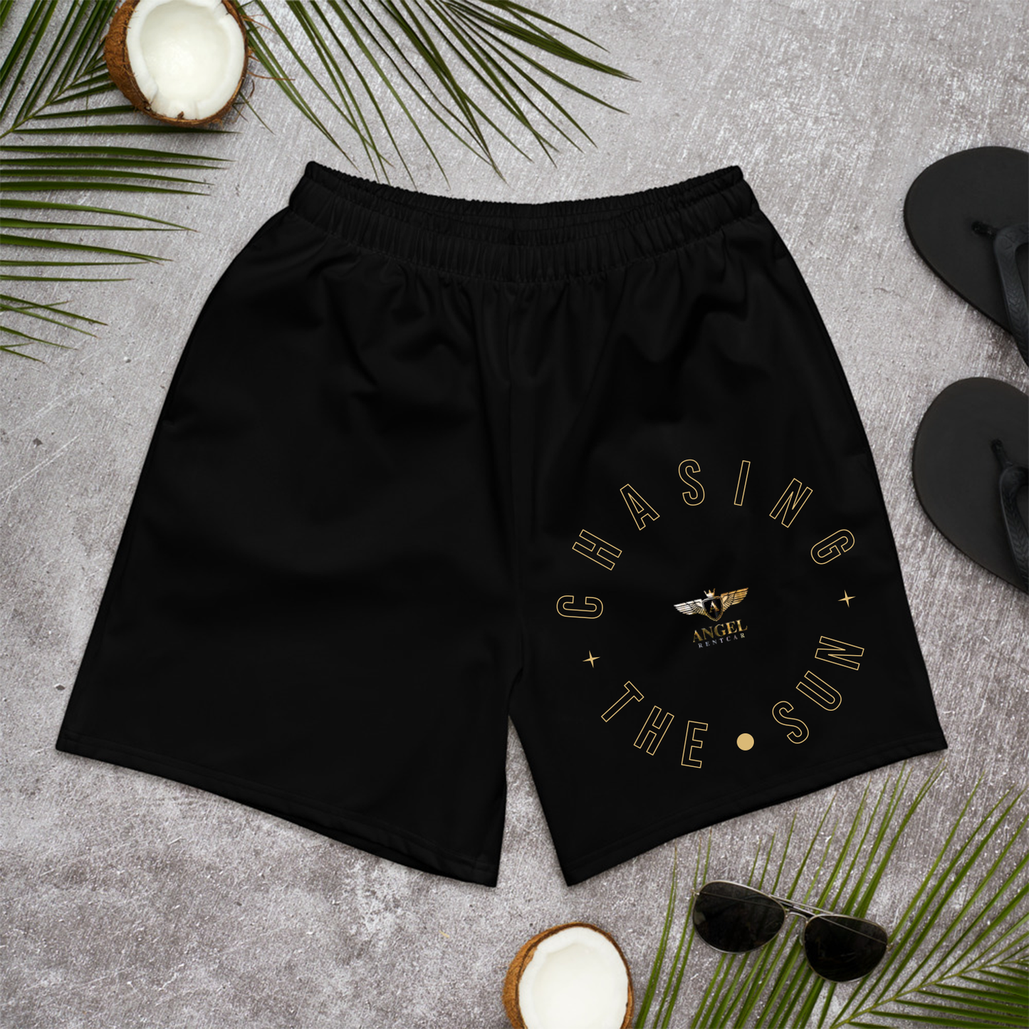 Angel Rentcar Men's Athletic Long Shorts